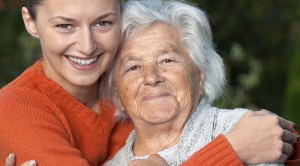 Senior lady and her granddaughter